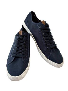 BEN SHERMAN Blue Fabric Sneakers Lace Up Casual Shoes Men’s 12